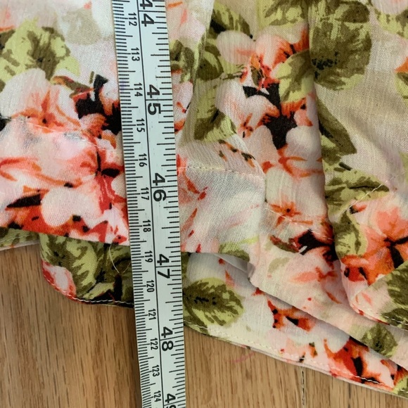 J. Jill Hydrangea Floral Print Flowy Button Up Belted Midi Dress Size Large - Picture 12 of 12